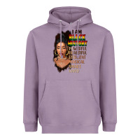 Lavender I am black history black girl Heavyweight Hoodie - FaDigitalArtStudio