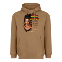Toasted Coconut I am black history black girl Heavyweight Hoodie - FaDigitalArtStudio