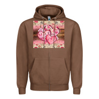 Chestnut cancer hearts Zipper Hoodie - CowGirlArtShop