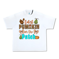White cutest pumpkin in the patch Urban Heavy Tee - BundleAndBundleShop