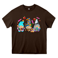 Chocolate Brown teacher gnomes Heavy Core Tee - AdoDesignShop