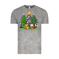 Cloud Rock Christmas With Soccer Trees Vintage Tee - BundleAndBundleShop