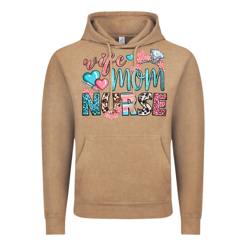 Wife Mom Nurse Vintage Hoodie by BundleAndBundleShop | Teevron