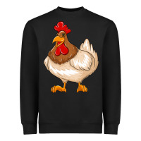 Black cute chicken Heavyweight Sweatshirt - texasbilliewilder