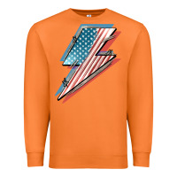 Carrot American flag lightning bolt 4th of july Premium Sweatshirt - FaDigitalArtStudio