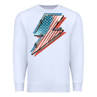 American Flag Lightning Bolt 4th Of July Premium Sweatshirt | Teevron