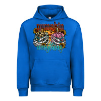 Cobalt Pumpkin Everything Urban Hoodie - CowhideDigitalArt