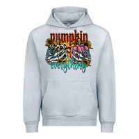 Heather Grey Pumpkin Everything Urban Hoodie - CowhideDigitalArt