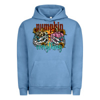 Pigment Pebble Blue Pumpkin Everything Urban Hoodie - CowhideDigitalArt
