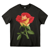 Asphalt Ketchup And Mustard Rose Heavy Core Tee - LillyAllenDesigns
