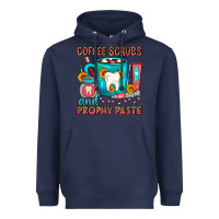 Navy Coffee Scrubs And Prophy Paste Dentist Coffee Heavyweight Hoodie - FaDigitalArtStudio