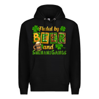 Black St. Patrick's Fueled by beer and shenanigangs Premium Hoodie - OliviaCreatesArt