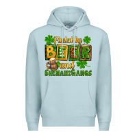 Blue Mist St. Patrick's Fueled by beer and shenanigangs Premium Hoodie - OliviaCreatesArt