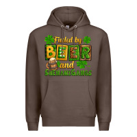 Coffee St. Patrick's Fueled by beer and shenanigangs Premium Hoodie - OliviaCreatesArt