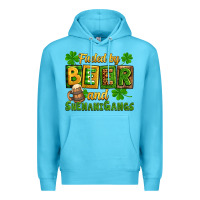 Ocean Blue St. Patrick's Fueled by beer and shenanigangs Premium Hoodie - OliviaCreatesArt