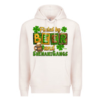 Pale Pink St. Patrick's Fueled by beer and shenanigangs Premium Hoodie - OliviaCreatesArt