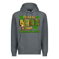 Rock St. Patrick's Fueled by beer and shenanigangs Premium Hoodie - OliviaCreatesArt