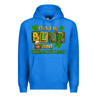 True Royal St. Patrick's Fueled by beer and shenanigangs Premium Hoodie - OliviaCreatesArt