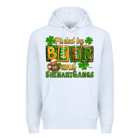 White St. Patrick's Fueled by beer and shenanigangs Premium Hoodie - OliviaCreatesArt