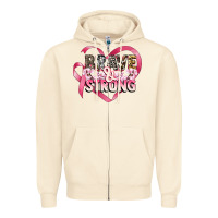 Sandshell brave and strong cancer awareness Zipper Hoodie - CowGirlArtShop