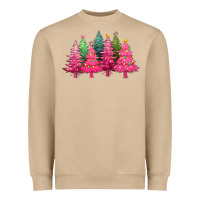 Mushroom christmas tress with lights Heavyweight Sweatshirt - texasbilliewilder