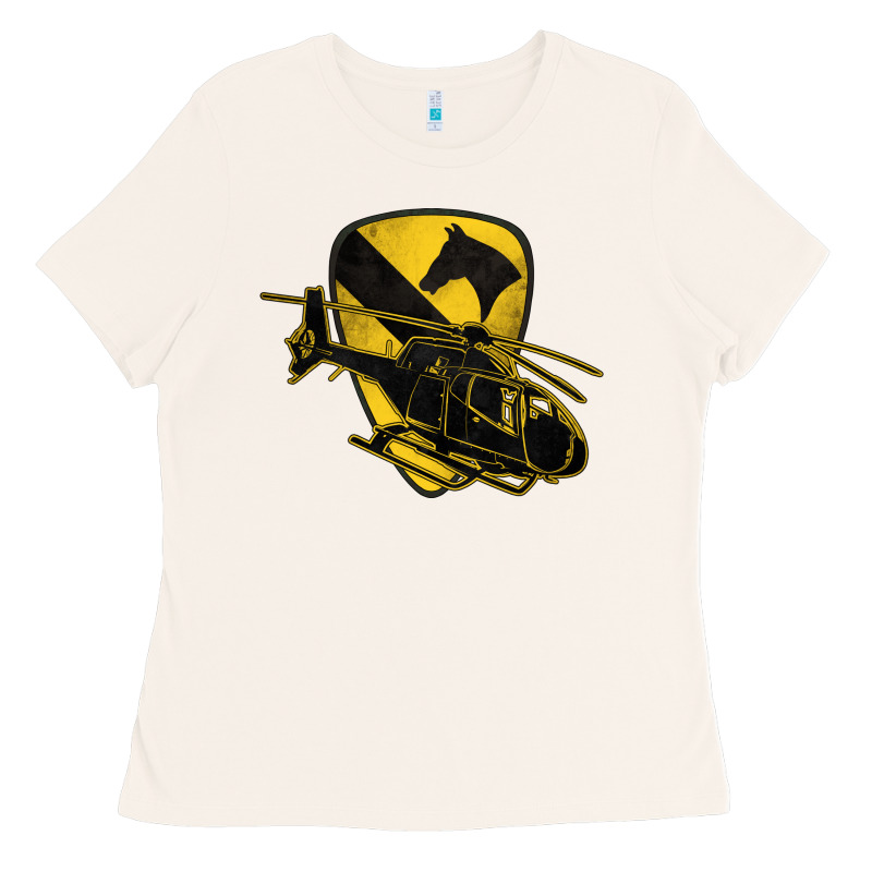 1st Cavalry Division Chopper Helicopter Air Cav Ladies Tee by Jasminsmagicworld | Teevron