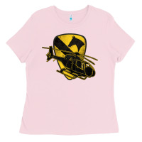 Bubblegum Pink 1st cavalry division chopper helicopter air cav Ladies Tee - Jasminsmagicworld