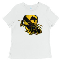White 1st cavalry division chopper helicopter air cav Ladies Tee - Jasminsmagicworld