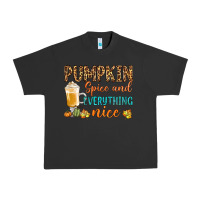Pigment Black pumpkin spice and everything nice Urban Heavy Tee - BundleAndBundleShop