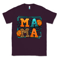 Plum leopard basketball mama Mother's Day Classic Tee - LillyAllenDesigns