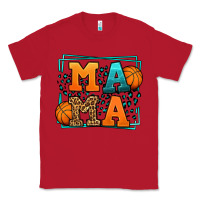 Red leopard basketball mama Mother's Day Classic Tee - LillyAllenDesigns
