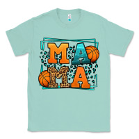 Seafoam leopard basketball mama Mother's Day Classic Tee - LillyAllenDesigns