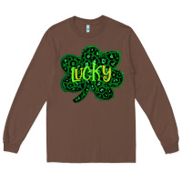 Chestnut Lucky Shamrock St Patricks Day Long Sleeve Tee - Bettercallsaul