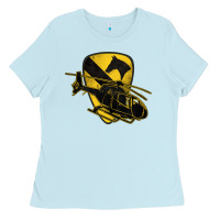 Baby Blue 1st cavalry division chopper helicopter air cav Ladies Tee - Jasminsmagicworld