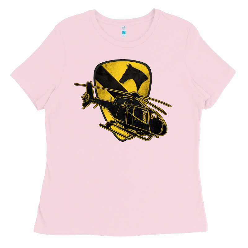 1st Cavalry Division Chopper Helicopter Air Cav Ladies Tee by Jasminsmagicworld | Teevron