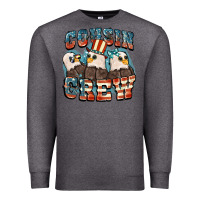 Charcoal Heather Cousin crew Premium Sweatshirt - FaDigitalArtStudio