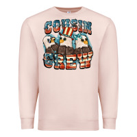 Pale Pink Cousin crew Premium Sweatshirt - FaDigitalArtStudio