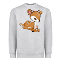 Heather Grey gazelle Heavyweight Sweatshirt - texasbilliewilder