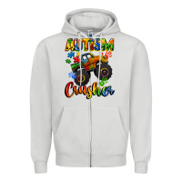 Dove Grey autism crusher Zipper Hoodie - CowGirlArtShop