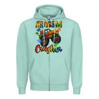 Seafoam autism crusher Zipper Hoodie - CowGirlArtShop