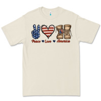 Bone Peace Love America Premium Tee - Jasminsmagicworld