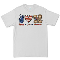 Peace Love America Premium Tee | Teevron