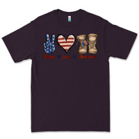 Plum Peace Love America Premium Tee - Jasminsmagicworld