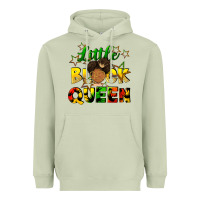 Matcha Little black queen Heavyweight Hoodie - FaDigitalArtStudio