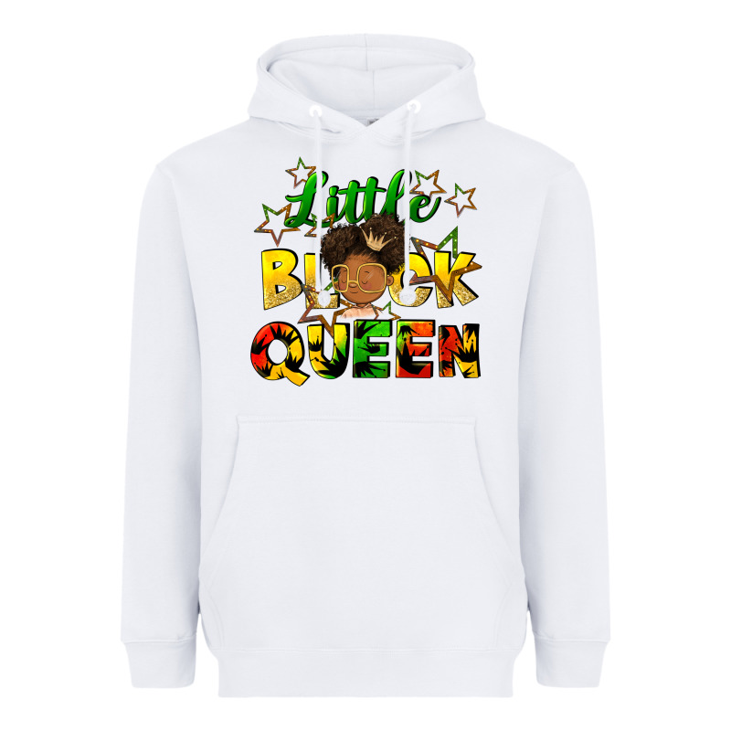 Little Black Queen Heavyweight Hoodie by FaDigitalArtStudio | Teevron