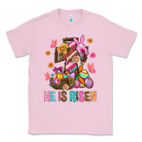 Bubblegum Pink He Is Risen Easter Classic Tee - BundleAndBundleShop