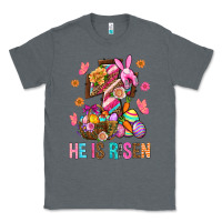 Charcoal Heather He Is Risen Easter Classic Tee - BundleAndBundleShop