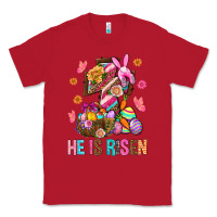 Red He Is Risen Easter Classic Tee - BundleAndBundleShop