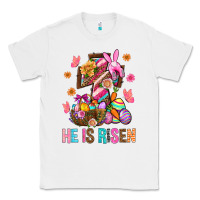 White He Is Risen Easter Classic Tee - BundleAndBundleShop