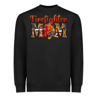 Black Firefighter Mom Heavyweight Sweatshirt - texasbilliewilder